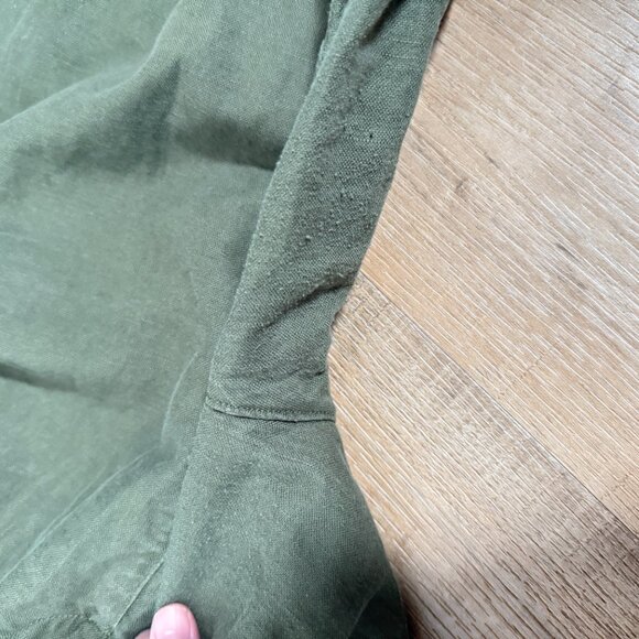 GAP Pleated Linen Pant  Wide Leg Relaxed Casual Earthy  16 - Picture 5 of 8